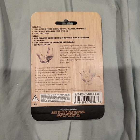 NWT 3/$22 UCO Survival Fire Striker - Ferro Rod - Picture 8 of 8